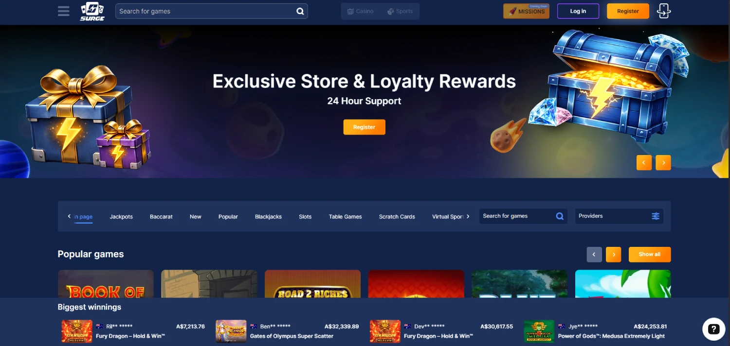 surge-main-page
